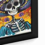 Vibrant Catrina Skull – Día de los Muertos Wall Art