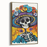 Vibrant Catrina Skull – Día de los Muertos Wall Art