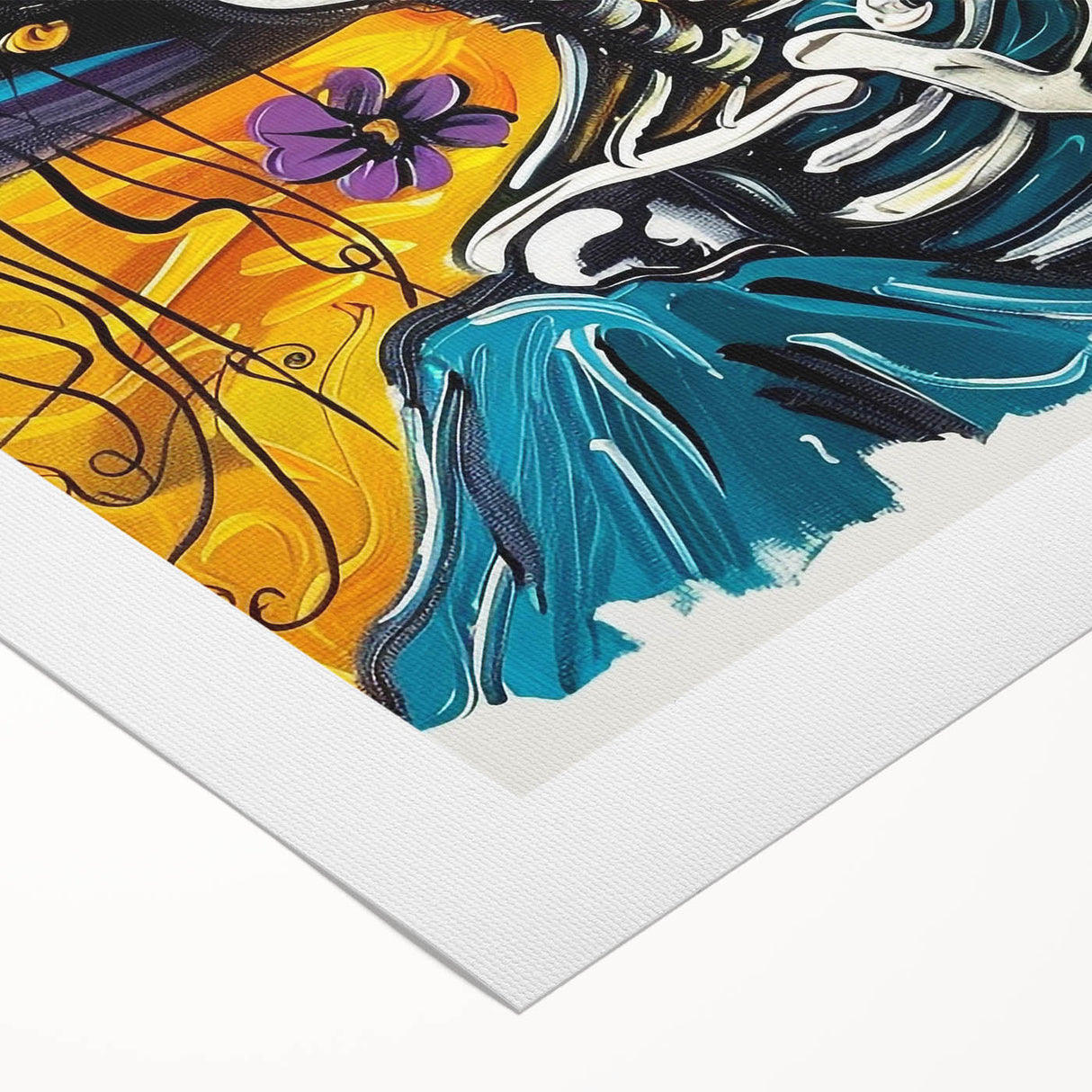 Vibrant Catrina Skull – Día de los Muertos Wall Art