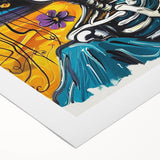 Vibrant Catrina Skull – Día de los Muertos Wall Art