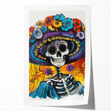 Vibrant Catrina Skull – Día de los Muertos Wall Art