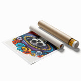 Vibrant Catrina Skull – Día de los Muertos Wall Art