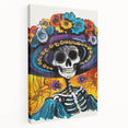 Vibrant Catrina Skull – Día de los Muertos Wall Art
