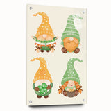 St. Patrick’s Day Gnome Wall Art – Irish Leprechaun Print Decor