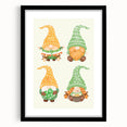 St. Patrick’s Day Gnome Wall Art – Irish Leprechaun Print Decor