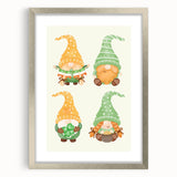 St. Patrick’s Day Gnome Wall Art – Irish Leprechaun Print Decor