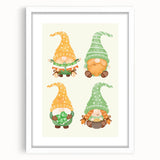 St. Patrick’s Day Gnome Wall Art – Irish Leprechaun Print Decor