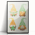 St. Patrick’s Day Gnome Wall Art – Irish Leprechaun Print Decor