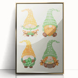 St. Patrick’s Day Gnome Wall Art – Irish Leprechaun Print Decor