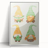 St. Patrick’s Day Gnome Wall Art – Irish Leprechaun Print Decor