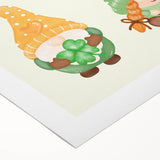 St. Patrick’s Day Gnome Wall Art – Irish Leprechaun Print Decor