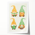 St. Patrick’s Day Gnome Wall Art – Irish Leprechaun Print Decor