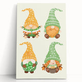 St. Patrick’s Day Gnome Wall Art – Irish Leprechaun Print Decor