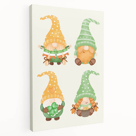 St. Patrick’s Day Gnome Wall Art – Irish Leprechaun Print Decor