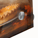 Autumn Pumpkin & Pie - Thanksgiving Wall Decor Canvas
