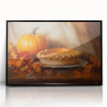 Autumn Pumpkin & Pie - Thanksgiving Wall Decor Canvas