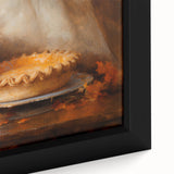 Autumn Pumpkin & Pie - Thanksgiving Wall Decor Canvas
