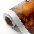 Autumn Pumpkin & Pie - Thanksgiving Wall Decor Canvas