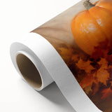 Autumn Pumpkin & Pie - Thanksgiving Wall Decor Canvas