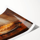 Autumn Pumpkin & Pie - Thanksgiving Wall Decor Canvas