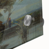 A Bushy Tree by the Lake - Impressionist Landscape by Lajos Csordák