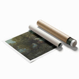 A Bushy Tree by the Lake - Impressionist Landscape by Lajos Csordák