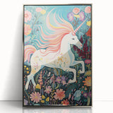 Nursery Wall Art - Magical Unicorn Fantasy Kids Room Print