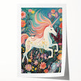 Nursery Wall Art - Magical Unicorn Fantasy Kids Room Print