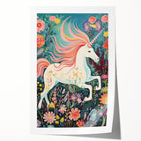 Nursery Wall Art - Magical Unicorn Fantasy Kids Room Print