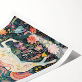 Nursery Wall Art - Magical Unicorn Fantasy Kids Room Print