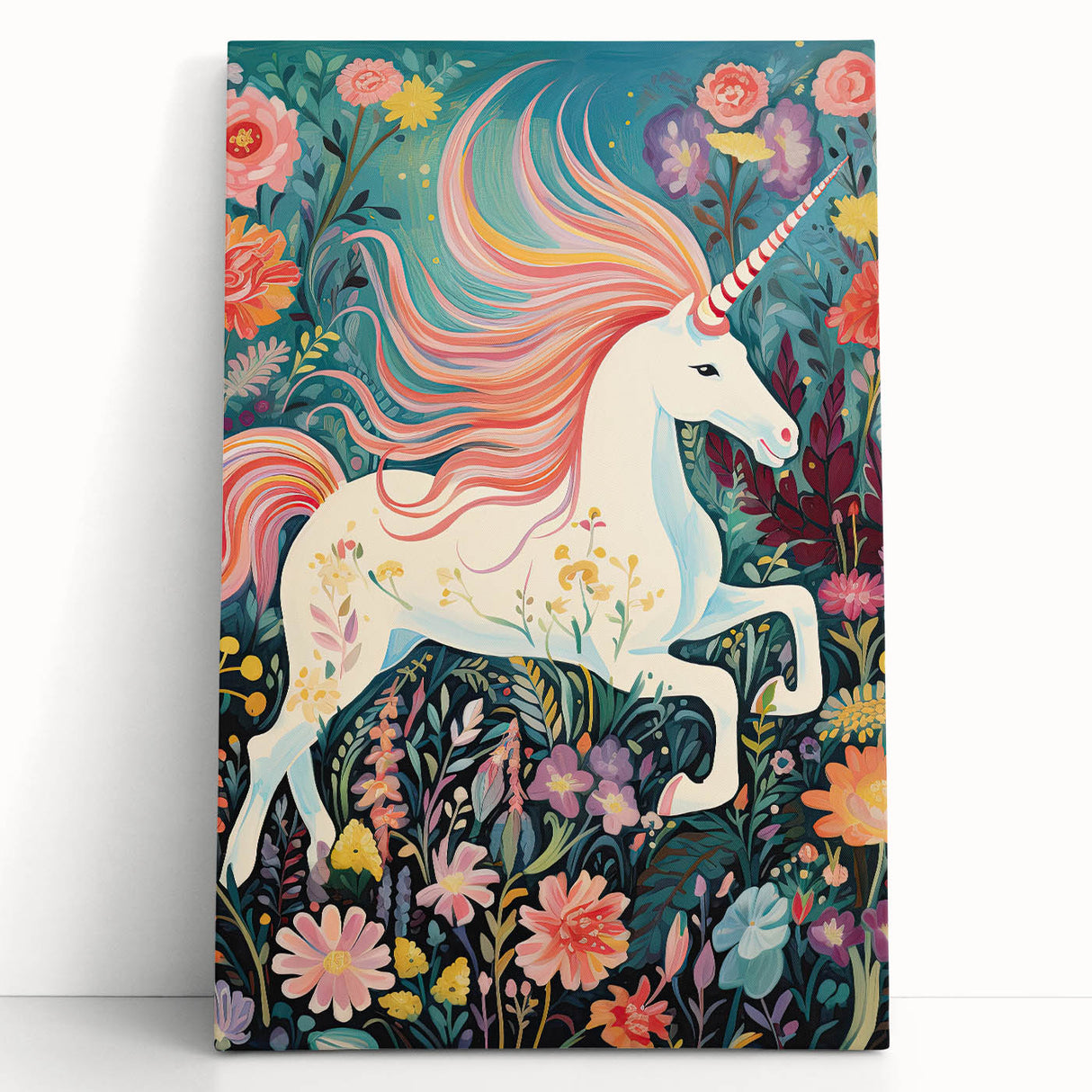 Nursery Wall Art - Magical Unicorn Fantasy Kids Room Print