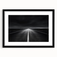 Elegant black landscape frame with a white mat, showcasing a beautiful artwork in a front view setting. Ideal for modern home decor, enhancing interior aesthetics.