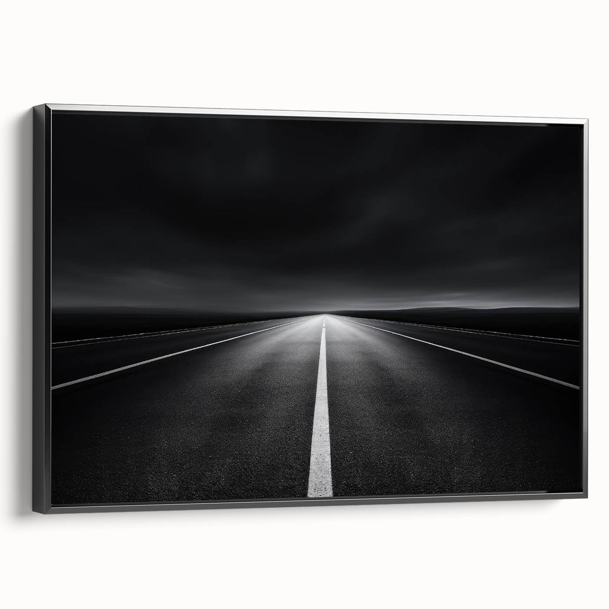 Framed landscape canvas art showcasing an abstract design with vibrant colors and a sleek black frame, ideal for modern home decor. Perfect for adding a touch of elegance to any room.