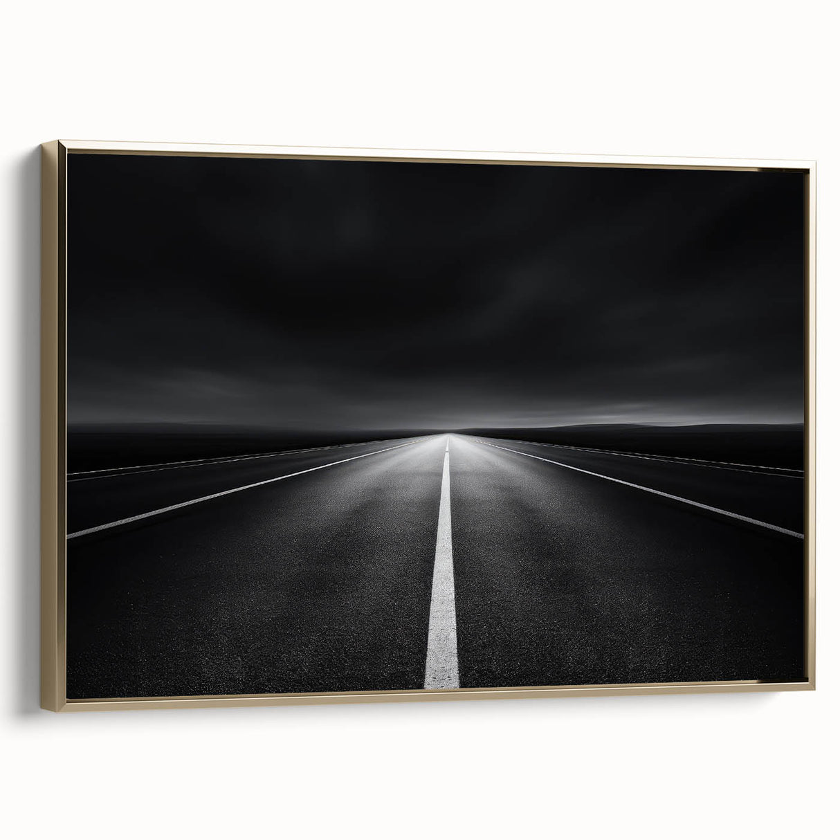 Framed landscape canvas art showcasing a stunning gold side view, perfect for home decor, adding elegance and sophistication to any room. Ideal for art enthusiasts.