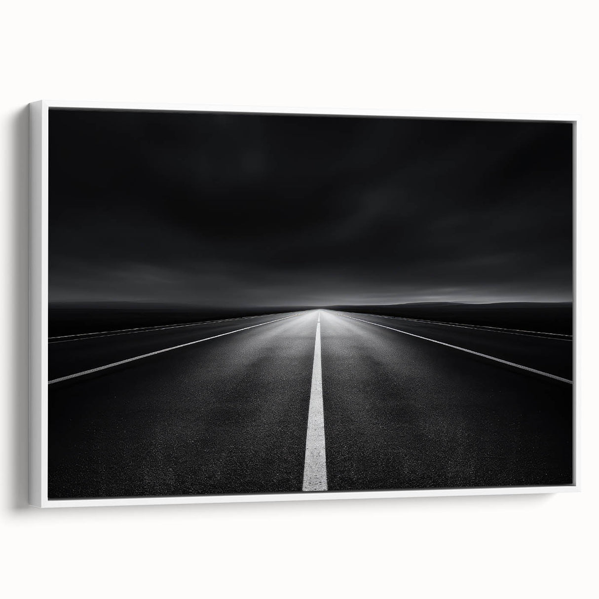 Framed landscape canvas artwork in a modern white frame, showcasing vibrant colors and intricate designs, ideal for enhancing home decor. Perfect for art enthusiasts.