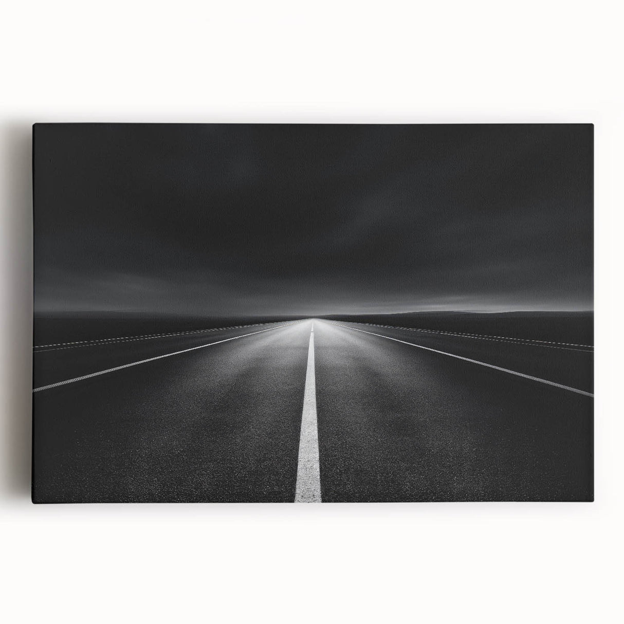 Stretched canvas artwork showcasing a vibrant abstract landscape design with rich colors and textures, perfect for modern home decor and wall art enthusiasts.