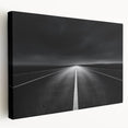 Stretched canvas artwork showcasing a vibrant landscape design, viewed from the side, highlighting color depth and texture. Ideal for home decor enhancement.