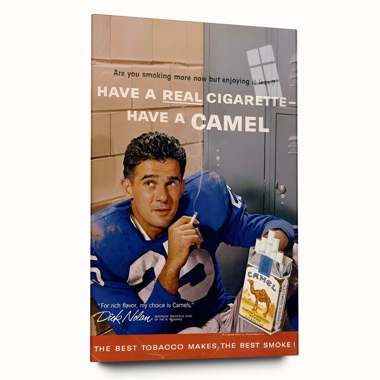 Retro Camel Cigarettes Ad – Vintage Print for Nostalgic Wall Art