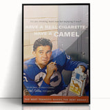Retro Camel Cigarettes Ad – Vintage Print for Nostalgic Wall Art