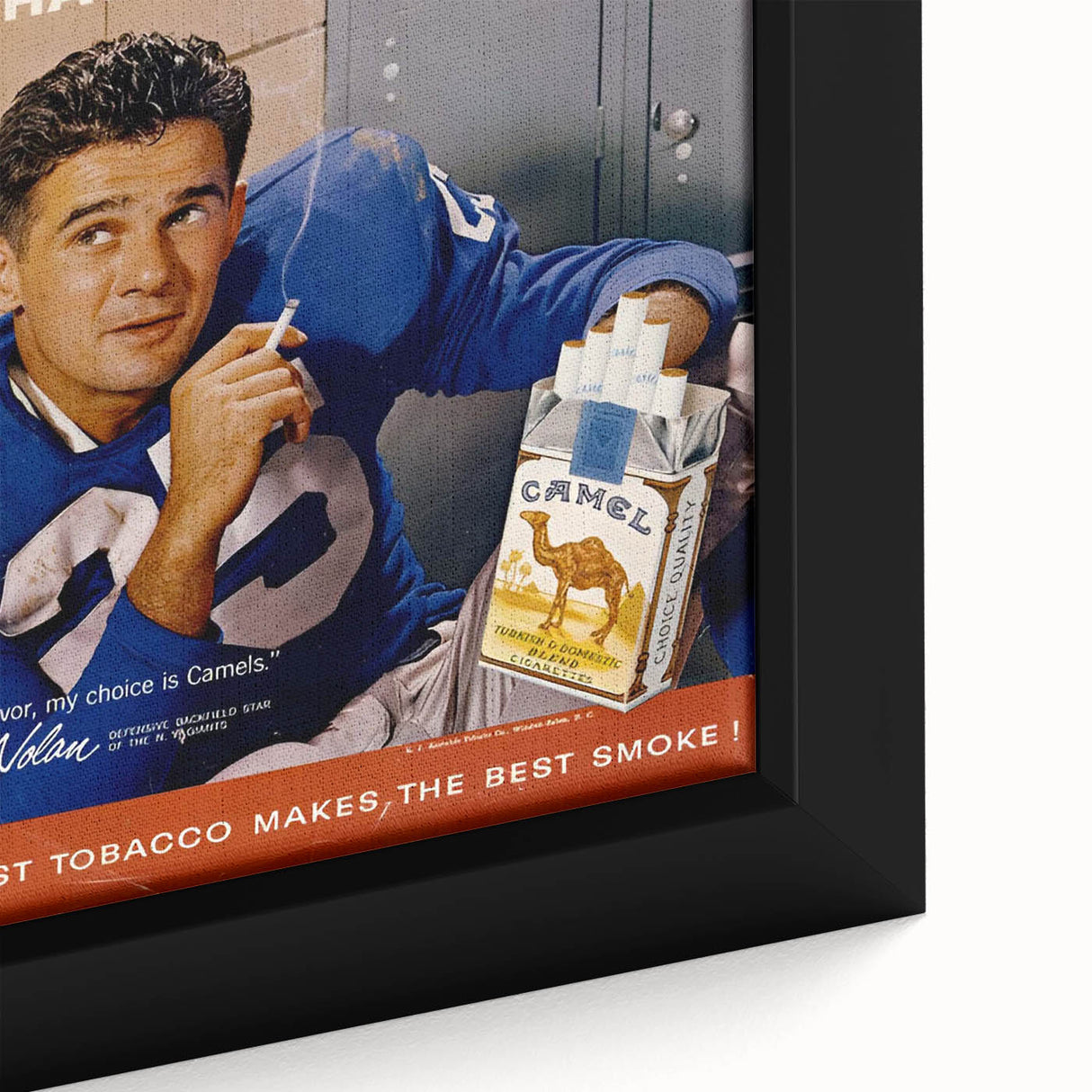 Retro Camel Cigarettes Ad – Vintage Print for Nostalgic Wall Art
