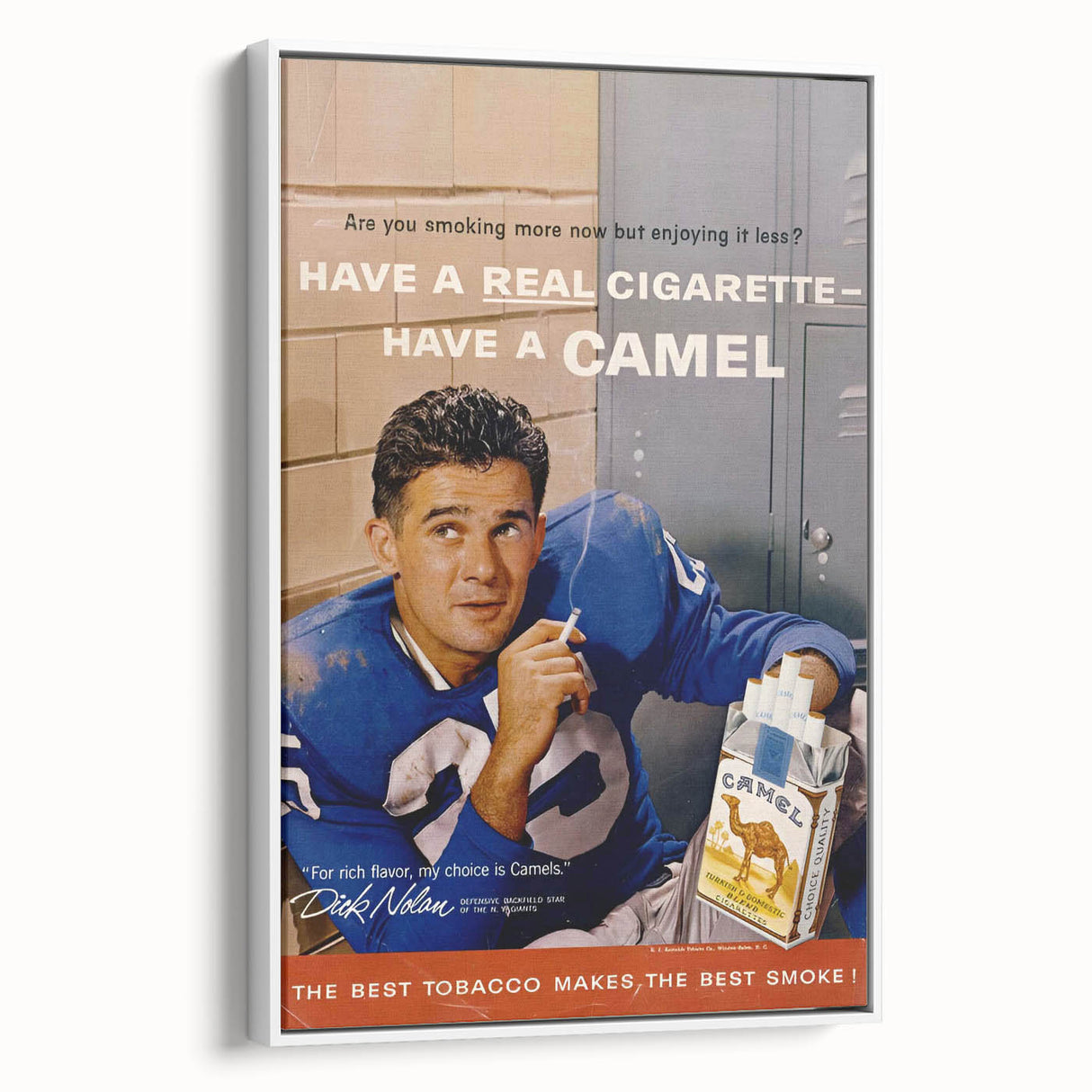 Retro Camel Cigarettes Ad – Vintage Print for Nostalgic Wall Art