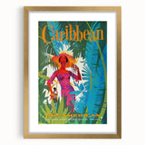 Caribbean Retro Wall Art – Vintage Pan American Poster Print
