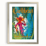 Caribbean Retro Wall Art – Vintage Pan American Poster Print