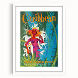 Caribbean Retro Wall Art – Vintage Pan American Poster Print