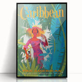 Caribbean Retro Wall Art – Vintage Pan American Poster Print