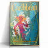 Caribbean Retro Wall Art – Vintage Pan American Poster Print