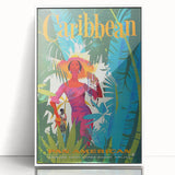 Caribbean Retro Wall Art – Vintage Pan American Poster Print