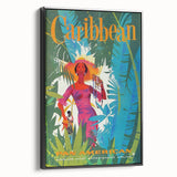 Caribbean Retro Wall Art – Vintage Pan American Poster Print