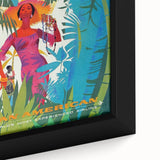 Caribbean Retro Wall Art – Vintage Pan American Poster Print