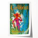 Caribbean Retro Wall Art – Vintage Pan American Poster Print